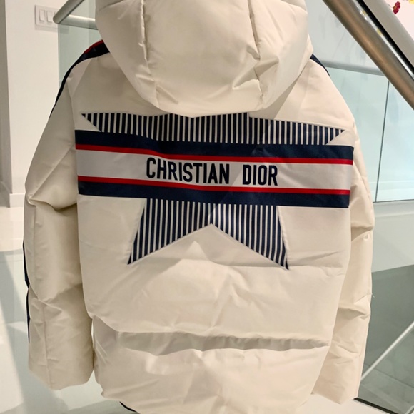 DIORALPS HOODED DOWN JACKET WHITE THREE-TONE DIOR STAR QUILTED TECHNICAL FABRIC - Picture 4 of 6